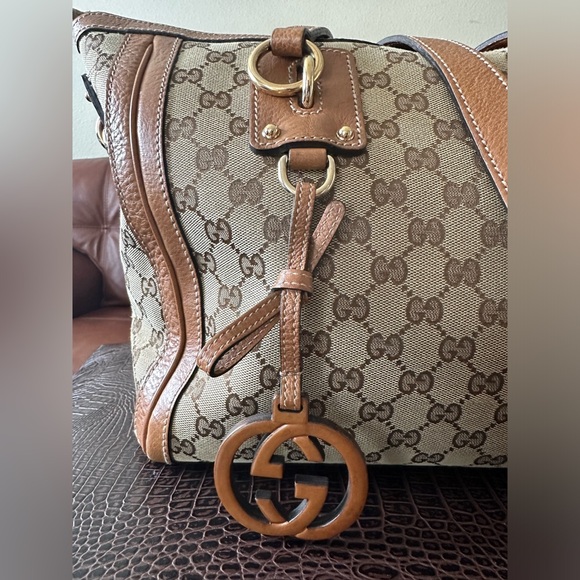 Authentic Gucci Tote Bag in GG Canvas Brown - Picture 2 of 14